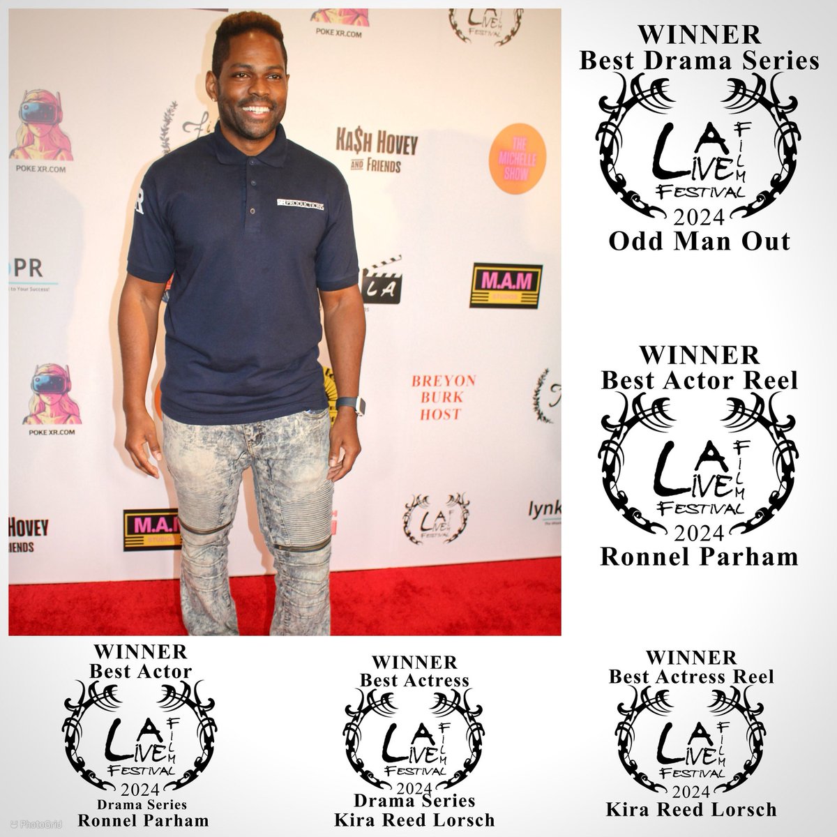 Odd Man Out: The Series (@oddmanoutw_s) on Twitter photo At last yearās <a href="/filmfestlalive/">filmfestla</a>, <a href="/oddmanoutw_s/">Odd Man Out: The Series</a> won 5 awards. <a href="/kirareedlorsch/">Kira Reed</a> took home 2 awards herself.
This moment taught me that no matter what level you get to in the business, film festivals *matter*
Thanks to <a href="/kashhovey/">Kash Hovey</a>, @filmfestla for providing this experience. At last yearās <a href="/filmfestlalive/">filmfestla</a>, <a href="/oddmanoutw_s/">Odd Man Out: The Series</a> won 5 awards. <a href="/kirareedlorsch/">Kira Reed</a> took home 2 awards herself.
This moment taught me that no matter what level you get to in the business, film festivals *matter*
Thanks to <a href="/kashhovey/">Kash Hovey</a>, @filmfestla for providing this experience.