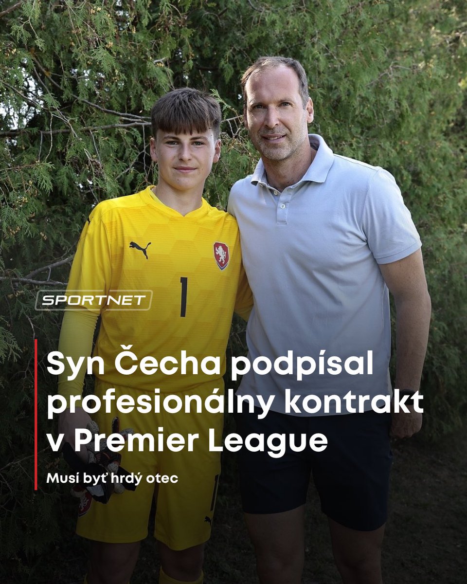 sportnet_sk's tweet image. 🔊Viac sa dozviete tu▶️ bit.ly/4kqBCE4
🧤 Damián Čech, syn legendárneho brankára Petra Čecha, podpísal zmluvu s Fulhamom! 💥

#DamianCech #PetrCech #Fulham #Cechovci #PremierLeague #FutbalováRodina #Talenty #sportnet #futbal #football #contract