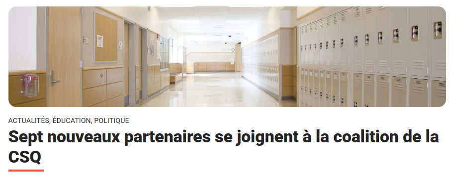 CSQ_Centrale's tweet image. Compressions en #éducation | 7⃣ nouveaux partenaires se joignent à la coalition de la CSQ! 👇 #polqc web.macsq.lacsq.org/article/0a5228…