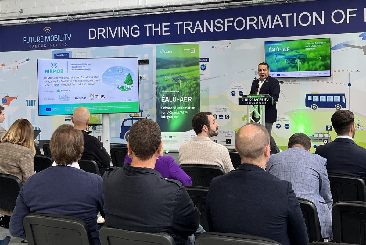 FMCI hosted the official launch event for AIRMOB (Developing Skills and Capabilities for Innovative Air Mobility)🎉 This project will enhance vocational education and training in relevant areas for AAM.
Learn more about the project and launch event here: fmci.ie/airmob-launch/