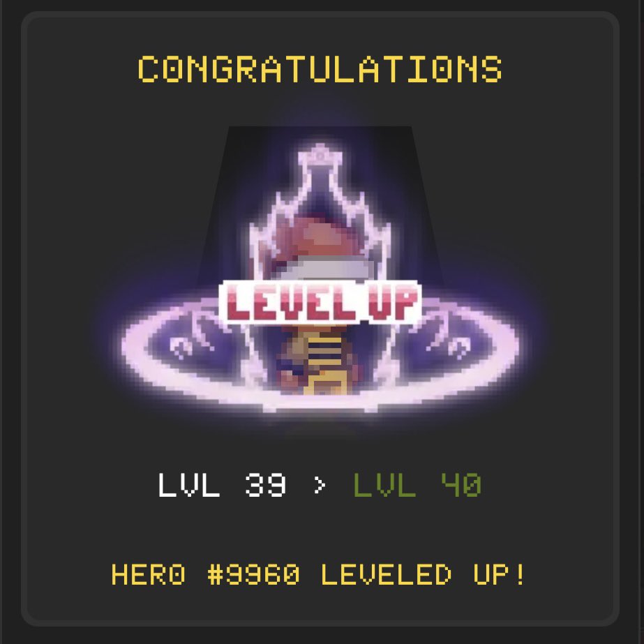 Level 40 LFG! Dragma ain’t ready 🦾