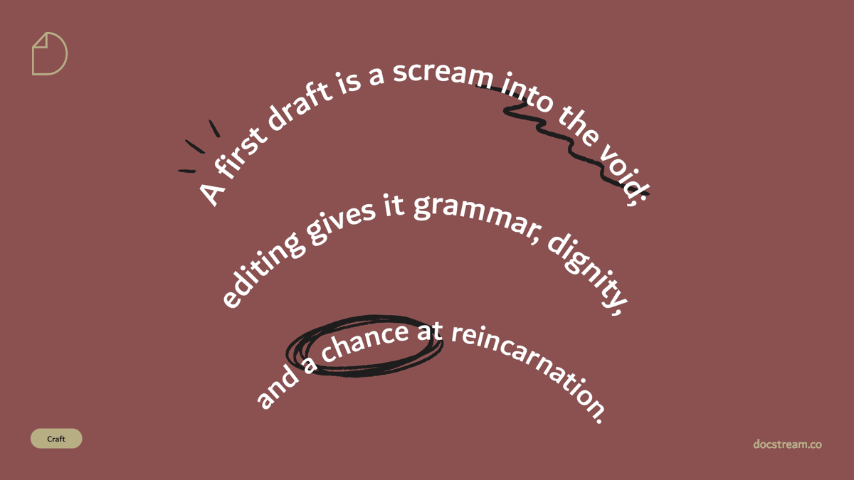 docstream_co's tweet photo. From your mind to the reader’s.
#DocStreamCraft #writing #editing #publishing https://t.co/b23JAuw79N