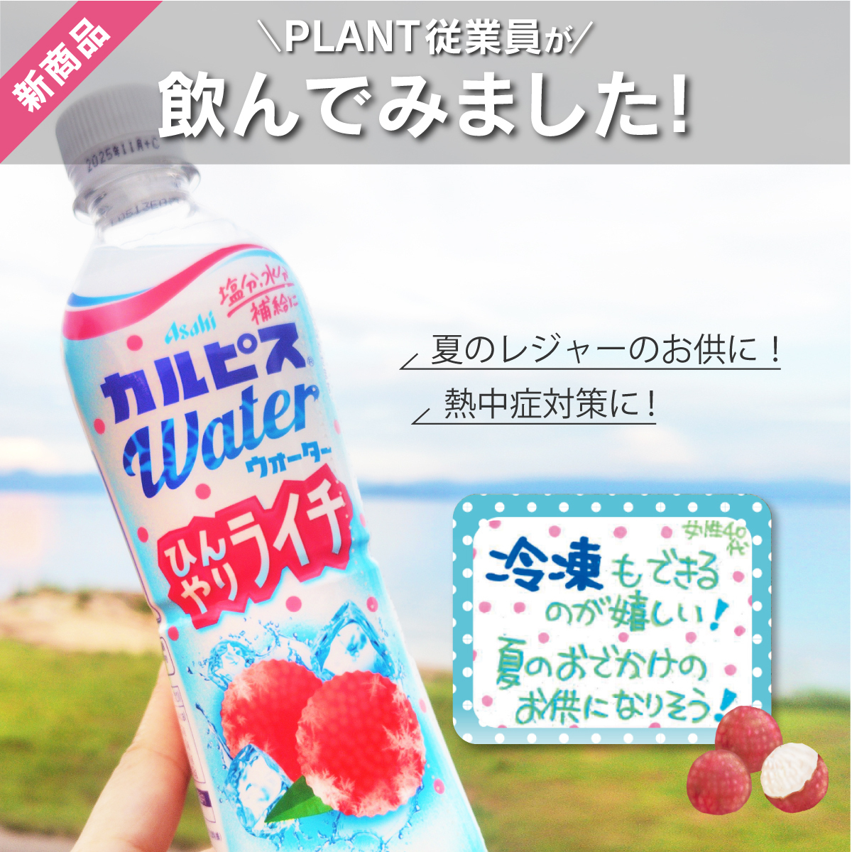 カルピスから、夏にぴったりの新商品 【カルピスウォーター ひんやり