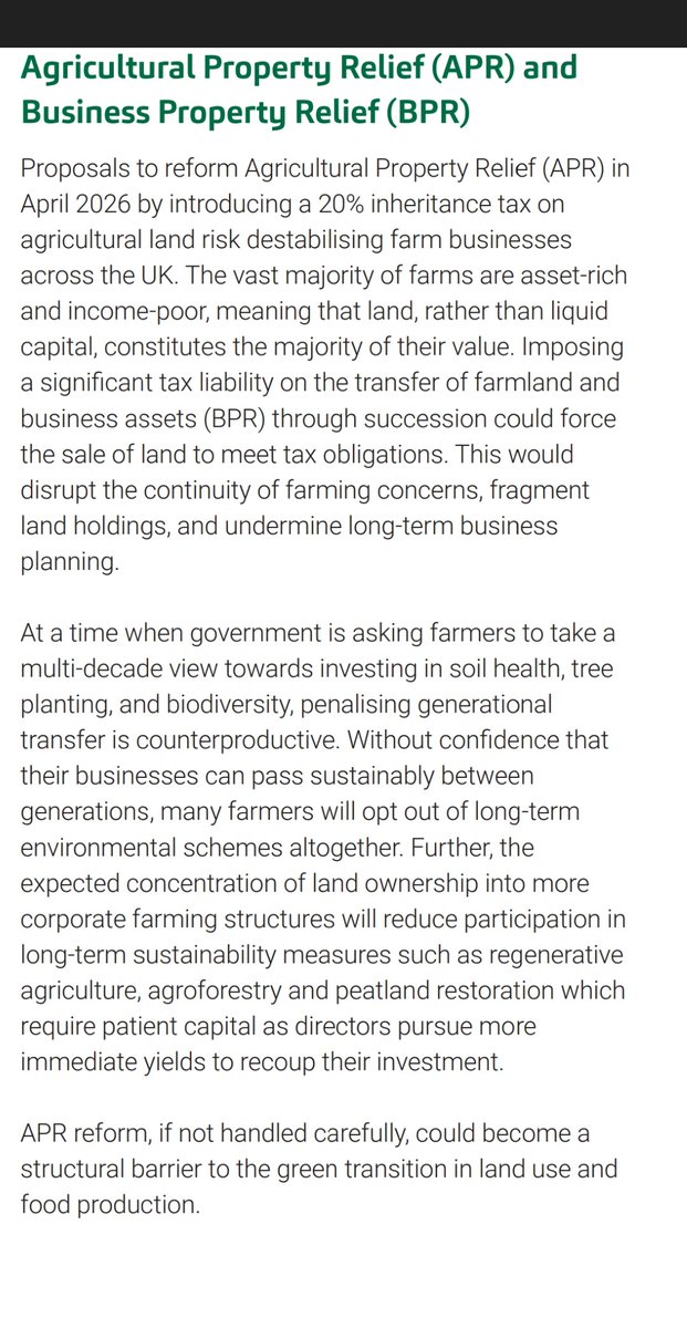Surely time to revisit the apr/bpr proposals for farms. 
Taxing aspiration and inclination by landowners is so counterproductive to where rural economy should be.