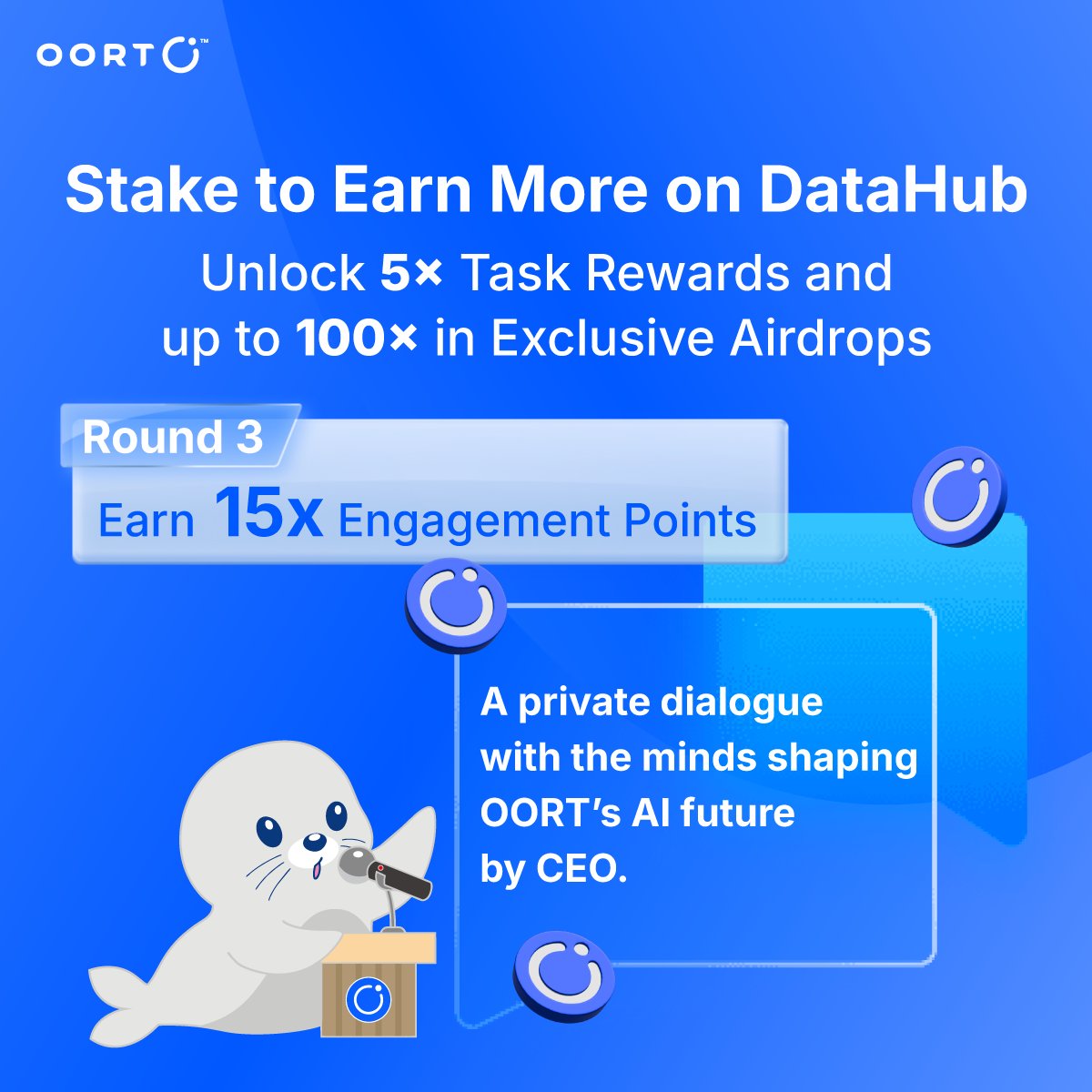 oortech's tweet image. 🚀 Stake to Earn More: Phase III is Live!

Stake 5,000 $OORT to reach Tier 4 and unlock exclusive access to a private group AMA with our CEO, @MaxLi_Columbia! 

An AI industry expert and pioneer in AI and Web3, Dr. Max Li will share insights and answer your biggest questions…
