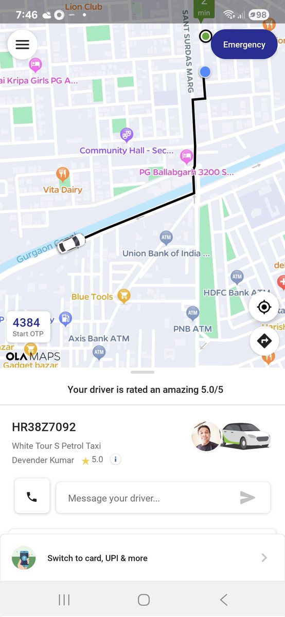 sauravjoshi09's tweet image. Pls meet the so called 5* rated driver of @Olacabs. He accepted the ride,didn&apos;t picked up the call but confirmed on message that he will be there in two minutes, wastes your precious 10 minutes waiting for him to arrive and then randomly cancels the booking.