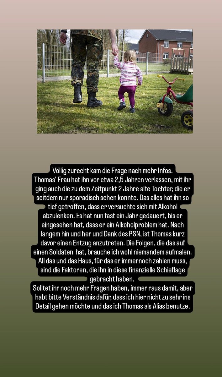 Ich sammle 5.000 € bis 04.08.2025 für Hilfe für einen guten Kameraden. Können Sie helfen?
 paypal.com/pools/c/9gj57p…