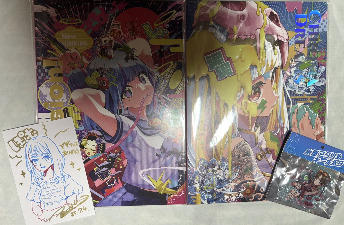 飛び込みでお願いさせていただいて、似顔絵描いていただけて…一生の宝物です！
こんなにも可愛く描いていただけて最高すぎました🥲︎

たくさんお話しできたり貴重な体験が出来て、7/5で日本滅亡したって悔いないぐらい最高な時間でした🌎🙏🏻✨
