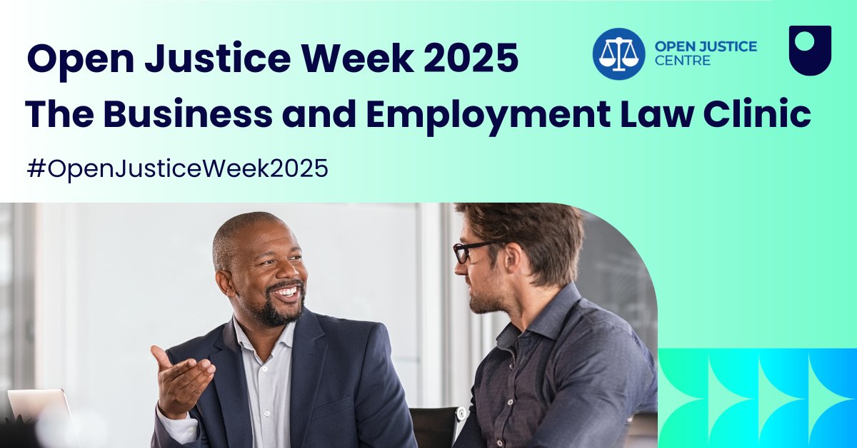 This year, students from the Business and Employment Law Clinic stepped into the real world of legal practice—collaborating with the Open Business Creators (OBC) initiative to support emerging entrepreneurs.🚀

Find out more here ow.ly/A1c250Wkhin

#OpenJusticeWeek2025