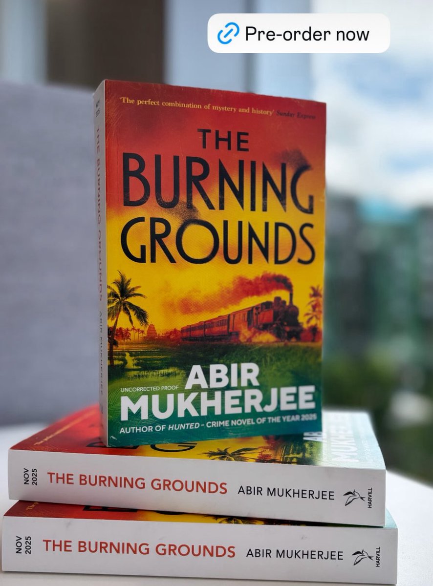 Proof copies of the new Wyndham &amp; Banerjee just dropped. It’s out 13th November, but you can preorder a signed copy at @waterstones here: waterstones.com/book/the-burni…