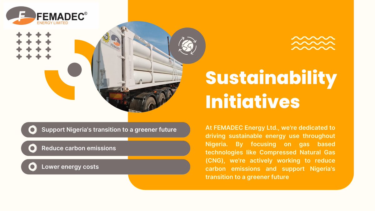 FemadecGroup's tweet image. When it comes to reliable energy, you can trust Femadec. We&apos;re dedicated to delivering consistent power solutions that keep you going. ✨ We are not just delivering energy we’re delivering impact. #FemadecEnergy #PoweringAfrica #CNGSolutions #CleanFuelNigeria