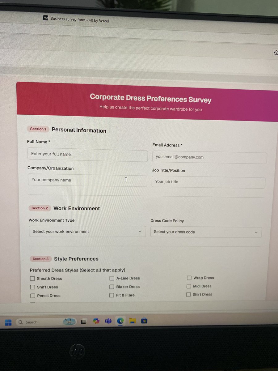 EdamGoodness's tweet photo. Had an amazing AI class today, I used the VO AI tool to create a customer survey for my fashion business in under 5 minutes! It helped me gather client needs quickly and easily. Thank you #Alx_Aisk @alx_africa https://t.co/CCm0NEtA2i