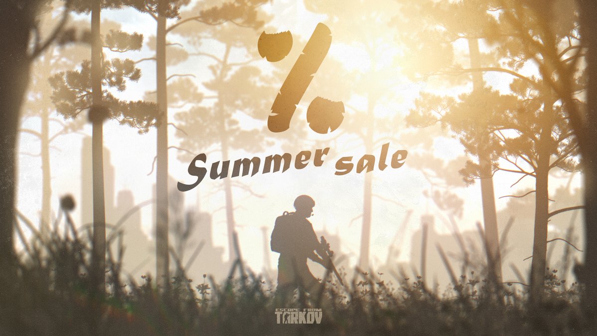 Purchase EFT at a discount: tarkov.com/s/summer_sale_…

Summer. The last chance to prepare for escape. In anticipation of the Hardcore Wipe, take advantage of the discounts on #EscapefromTarkov.

The special 20% discount offer applies to all types of editions and upgrades. The
