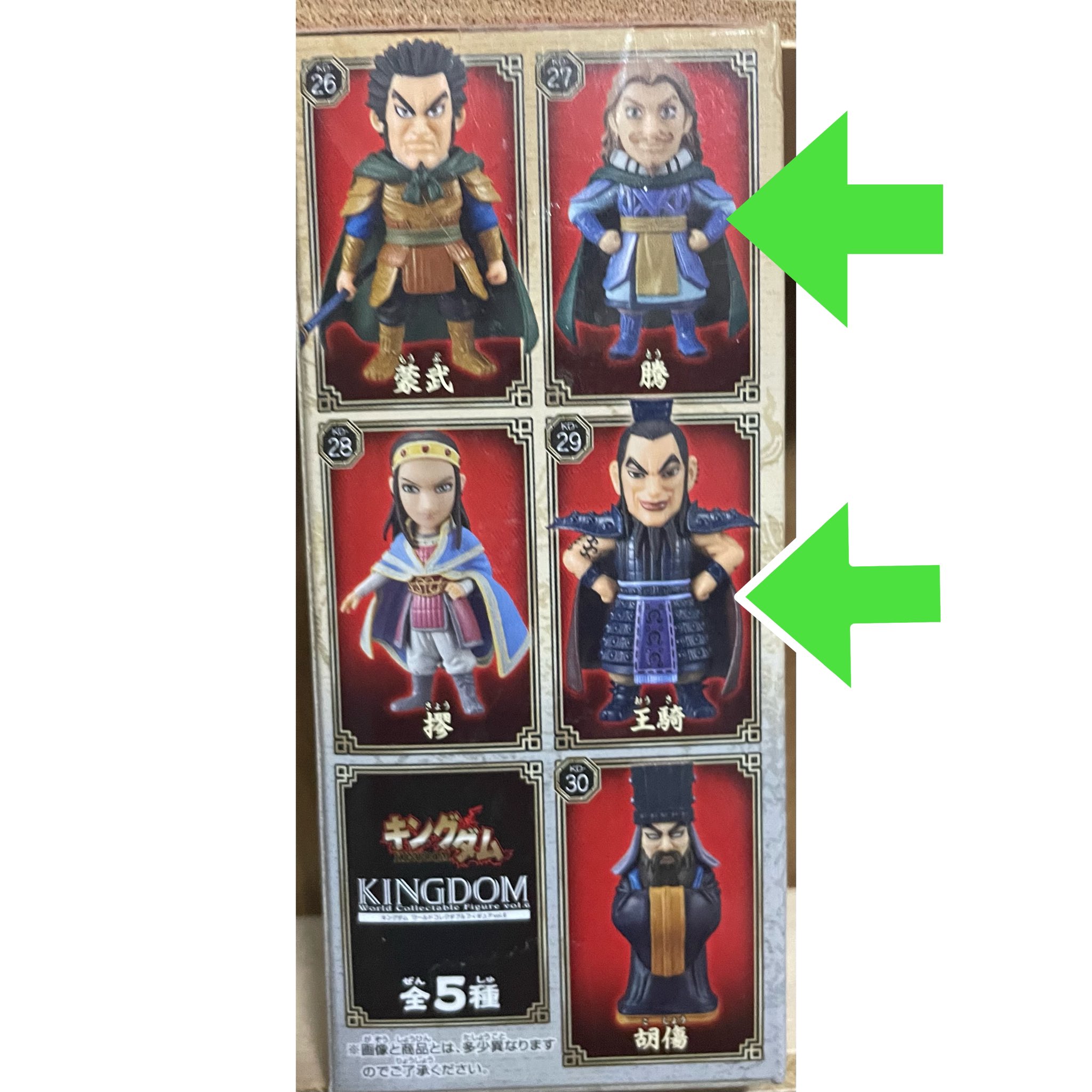 ⚫︎【欠品無し・まとめ売り】キングダム コレクタブル vol.5 全5種