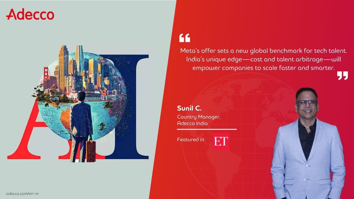adeccoin's tweet image. 📣Adecco featured in @ETtech! 
@chemmankotil shares how India is rising as a global hub for AI talent💡
🇮🇳Cost + talent = strategic advantage
📈Global giants eye India for #AI scaling
🔗Read more: bit.ly/3IgPWkV
#AdeccoIndia #ETtech #FutureOfWork #TalentStrategy #IndiaAI