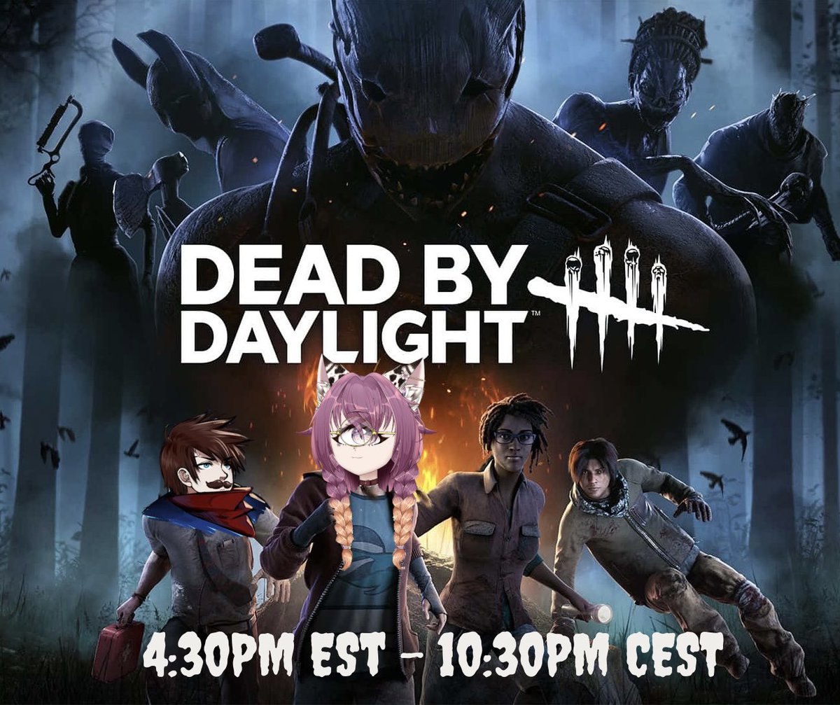 Mern Mern!~

Today will be a Motivated Monday but instead of artsu stream, it’ll be a shriek filled one as I partner up with <a href="/MathomXO/">MathomXO✨️🏔🇧🇻</a> and play Dead by Daylight together! 

Stop by at 4:30PM EST to see how I play this game live for the first time! Will I survive? Will I die?