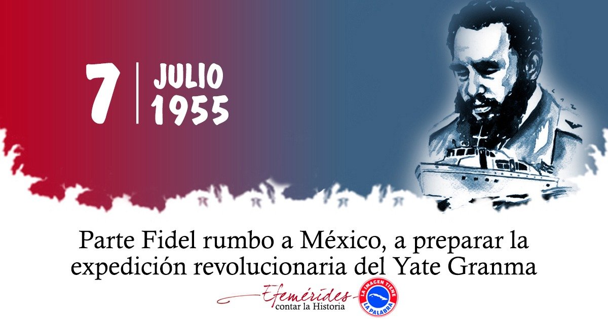 Parte Fidel rumbo a México #Cuba