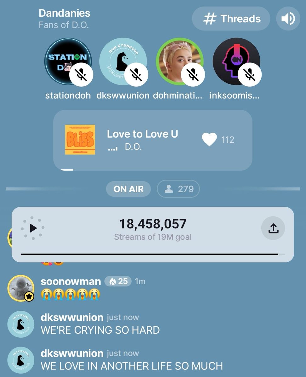 ᴅᴋꜱ ᴡᴏʀʟᴅᴡɪᴅᴇ ᴜɴɪᴏɴ (@dks_wwunion) on Twitter photo We are live on Stationhead with <a href="/stationdoh/">StationDoh</a>, <a href="/DOHSquad/">DOHminationSquad 🐧</a> & <a href="/in_ksoomissedit/">Kyungsoo Updates</a> 🔥🔥💥
Come park your account and stream in BLISS with us! 🤩
📻 share.stationhead.com/ow4l86rjj3h6
Need Spotify premium? DM <a href="/stationdoh/">StationDoh</a> or <a href="/RADIODOH/">RADIODOH</a> 🏃🏻♀️
#SING_ALONG_OUTNOW
#BLISS_도경수_SING_ALONG We are live on Stationhead with <a href="/stationdoh/">StationDoh</a>, <a href="/DOHSquad/">DOHminationSquad 🐧</a> & <a href="/in_ksoomissedit/">Kyungsoo Updates</a> 🔥🔥💥
Come park your account and stream in BLISS with us! 🤩
📻 share.stationhead.com/ow4l86rjj3h6
Need Spotify premium? DM <a href="/stationdoh/">StationDoh</a> or <a href="/RADIODOH/">RADIODOH</a> 🏃🏻♀️
#SING_ALONG_OUTNOW
#BLISS_도경수_SING_ALONG