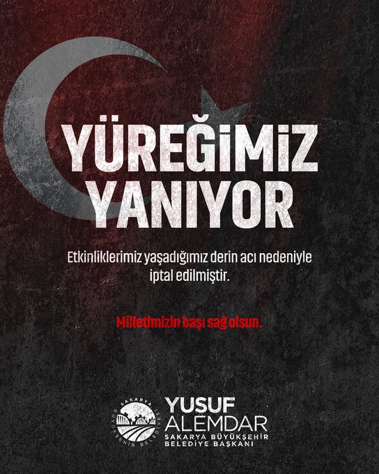 Sakarya Halkına Üzücü Haber