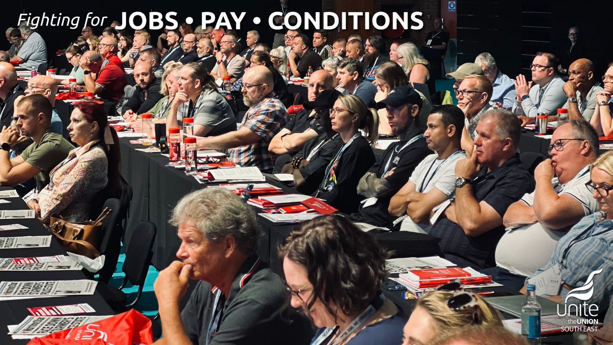 unite_southeast's tweet image. 🚨 @unitetheunion Policy Conference is underway in Brighton and South East activists are part of the key conversations shaping the future of our union ✊
We’re proud to speak up for our members.
#PolicyConference2025 #JobsPayConditions
