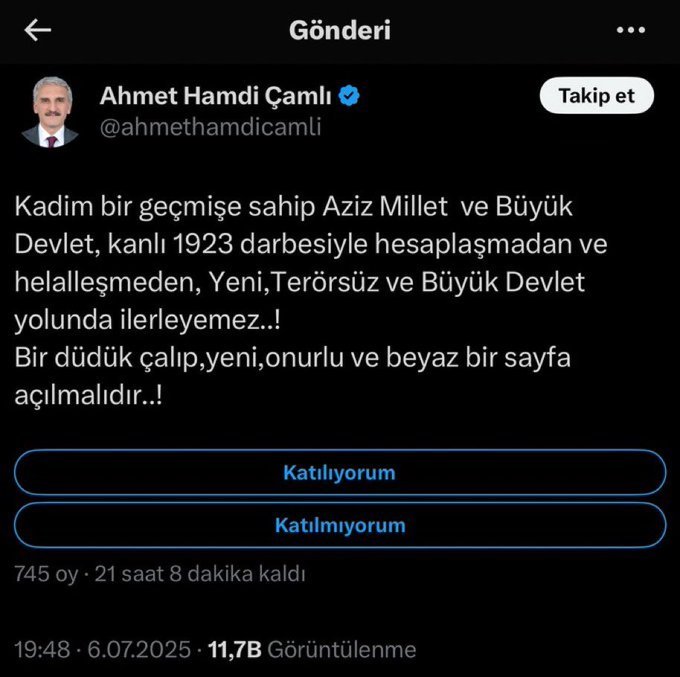 Birinci Ulusal Kurtuluş Savaşımızın kazanımı olan Cumhuriyetin olanaklarından faydalanıp milletvekili seçilen çapsızlar, çeyrek yüzyıldır bitiremedikleri kazanımları iç etmek için "düdük çalmak"tan bahsediyor.