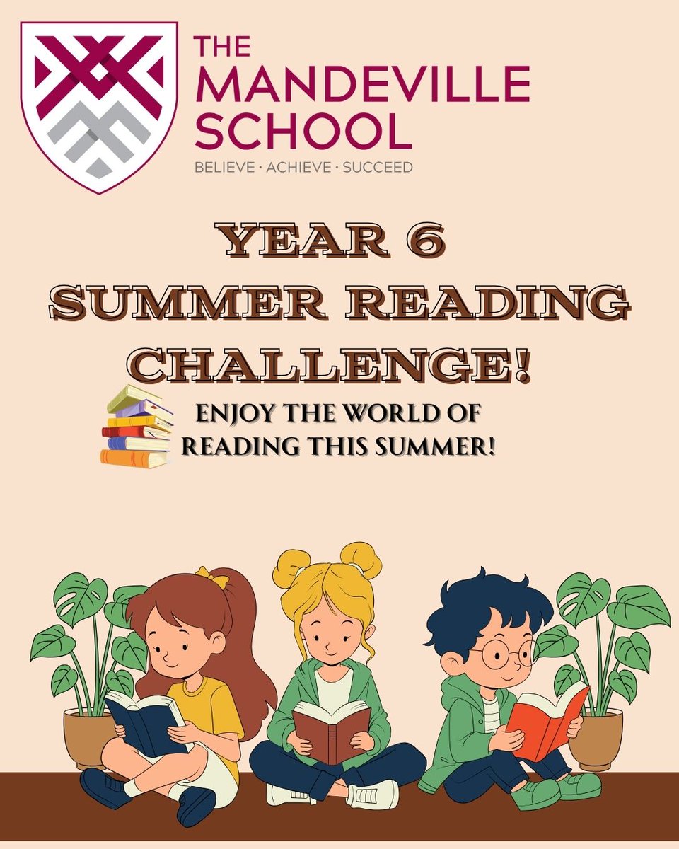 Year 6 Competition Time! 

If you missed your opportunity to collect The English Department’s Reading List and be in with a chance of winning a prize for the most books read this summer, do not fear! Pop into TMS Reception and collect your copy today! 
#believeachievesucceed