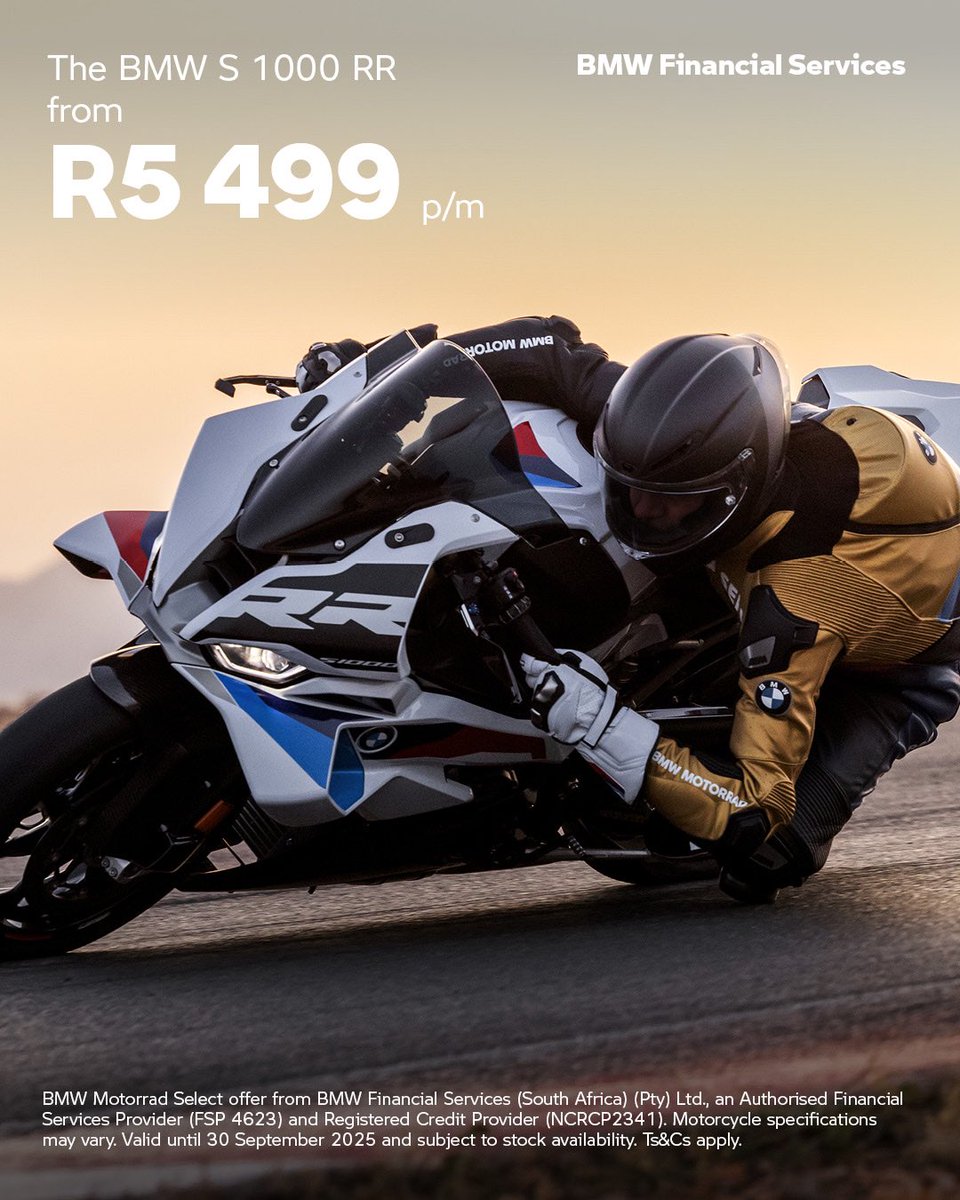 BMWMotorradCent's tweet image. Saddle up and ride without hesitation with BMW Select.
For more info, contact us on 012 643 1680 /bavarian@bavarianmc.co.za
 
1024 Bank Avenue, Centurion
 
#BMWMotorradCenturion #BavarianMotorcyclesCenturion #Since1992 #BMWSelectFinance