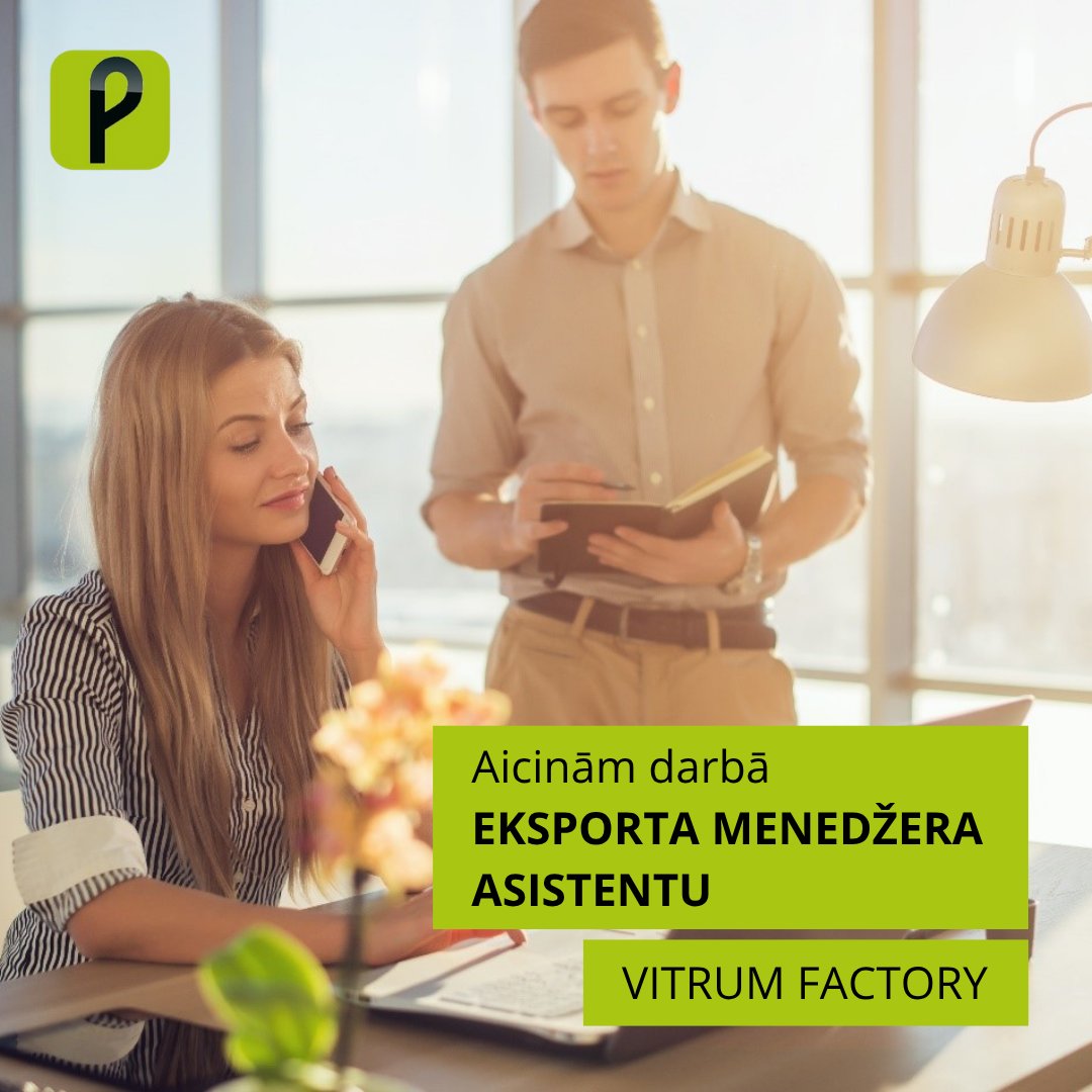 VITRUM FACTORY aicina darbā EKSPORTA MENEDŽERA ASISTENTU👤

MĒS PIEDĀVĀJAM:
- Atalgojumu (bruto) no 1300 līdz 1600 EUR/mēnesī;
- Darba laiku no 8.30 līdz 17.00;
- Izaugsmes iespējas;
- Un vēl...

Lasīt vairāk: ej.uz/uaqt

#darbs, #teirdarbs, #karjera, #vakance