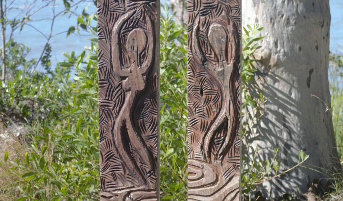 Aboriginal carvings created in collaboration between Batemans Bay High School, Elders, Eurobodalla Shire Council, NSW Police, NSW Health and skilled craftspeople has enriched the experience of walking the Eurobodalla coastline.  education.nsw.gov.au/news/latest-ne… #NAIDOC2025
