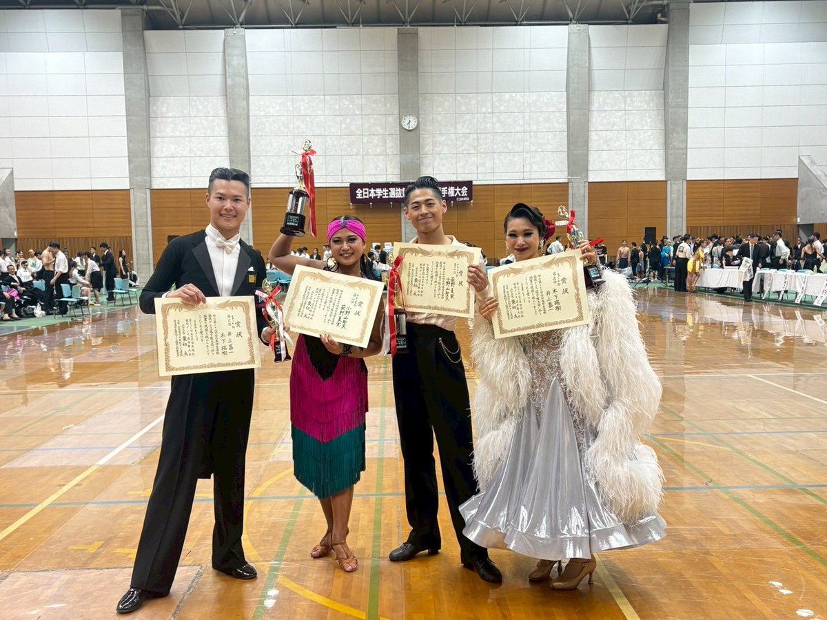 okadancePR's tweet photo. 【夏全結果報告】

ラテンの部
920 おちぽん・ニーフラ　総合2位🥈✨

モダンの部
921 リモガン・くるる　総合6位✨

団体成績　2位🥈✨

応援ありがとうございました！！ https://t.co/H1rSKVAkav