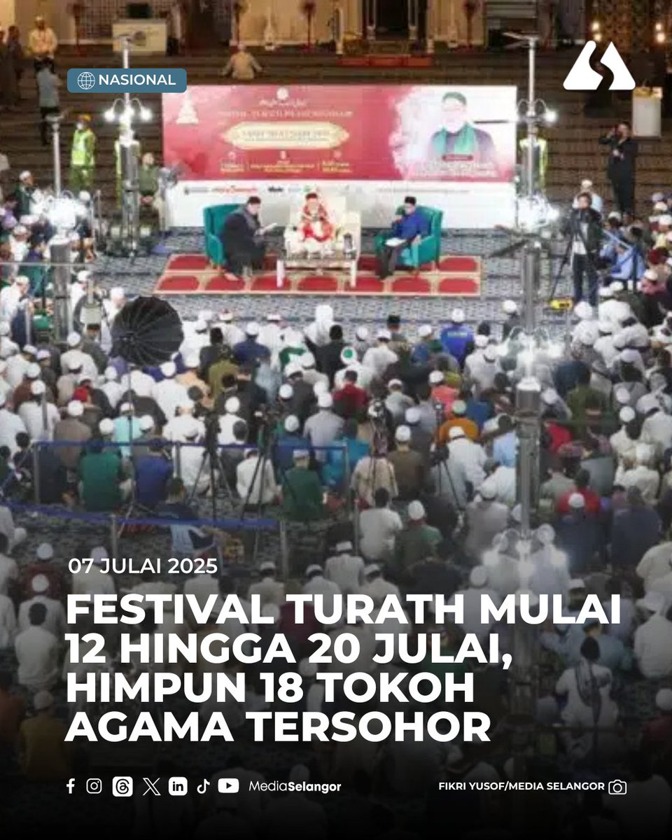 Festival Turath Islami Selangor (FTIS) kali ketiga bakal berlangsung di Masjid Sultan Salahuddin Abdul Aziz Shah pada 12 hingga 20 Julai ini.

Majlis yang menampilkan seramai 18 tokoh agama dan ulama tersohor akan mengupas Kitab Dalail al-Khairat, yang menghimpunkan doa dan