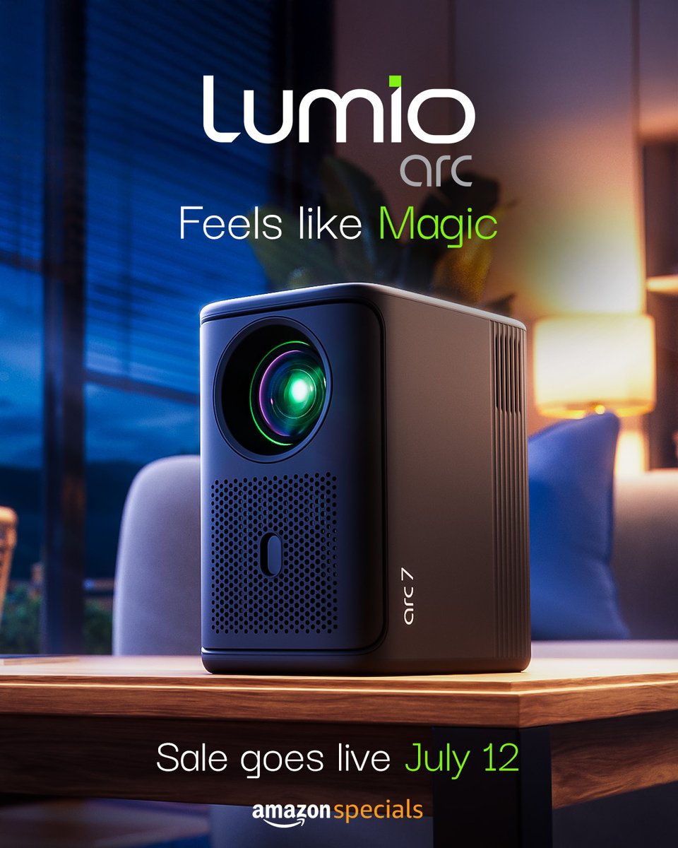 LumioIN's tweet image. Introducing Lumio Arc 7 and Arc 5, a duo that’s going to turn entertainment into a magical experience.
A thread of all key details that you need to know about the Arc 7 and Arc 5, including price, hardware, software features, and more.
