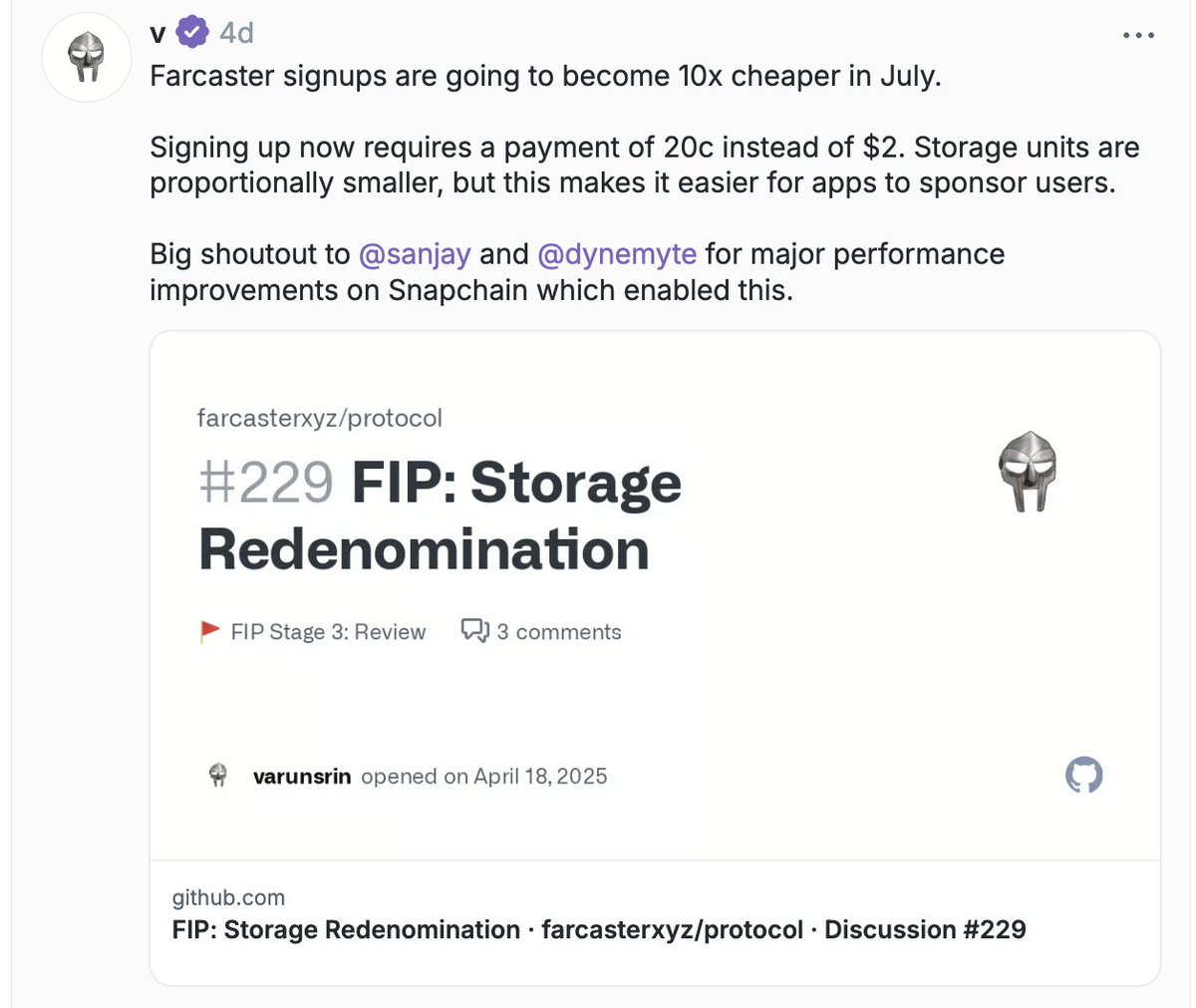 Did you know that @farcaster_xyz cost of onboarding is going to reduce 10x  very very soon @TowerToken from @animocabrands has built a mini-app on  Farcaster named Wreck League Versus which also works
