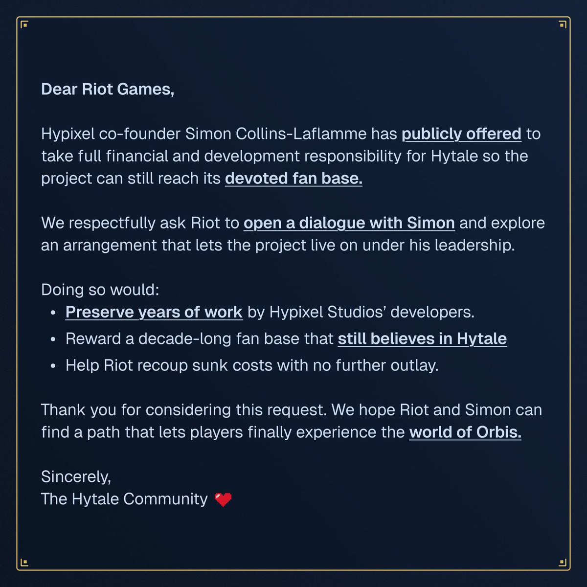 JMysticsS's tweet image. #savehytale @riotgames