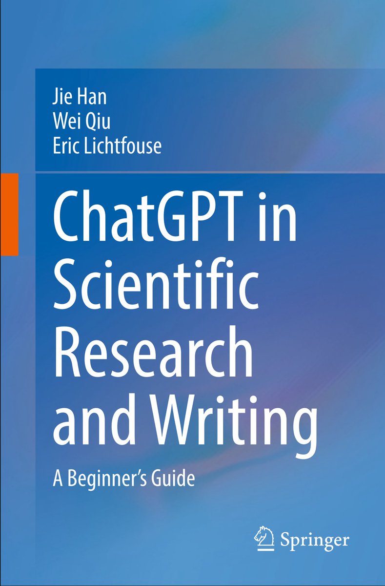 #لكل_باحث_وباحثة👇🏻

يوضح هذا الكتاب كيفية استخدام أدوات الذكاء الاصطناعي مثل ChatGPT (GPT-3.5 وGPT-4) في مختلف مراحل الكتابة الأكاديمية، بما في ذلك توليد الأفكار وتحليل الأدبيات وتحرير اللغة وتفسير البيانات، مع تسليط الضوء على التحديات👌🏻

drive.google.com/file/d/1AbmVCx…

#اليوم_الاحد