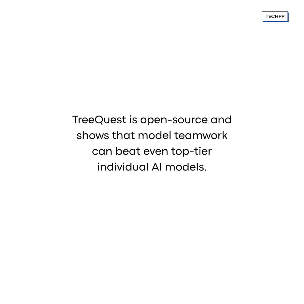 techpp's tweet photo. Sakana AIโs Tree of Thoughts boosts performance by 30% using multiple AI models
#SakanaAI #TreeOfThoughts #AIModels #MultiModelAI https://t.co/SbMDqQlVxK