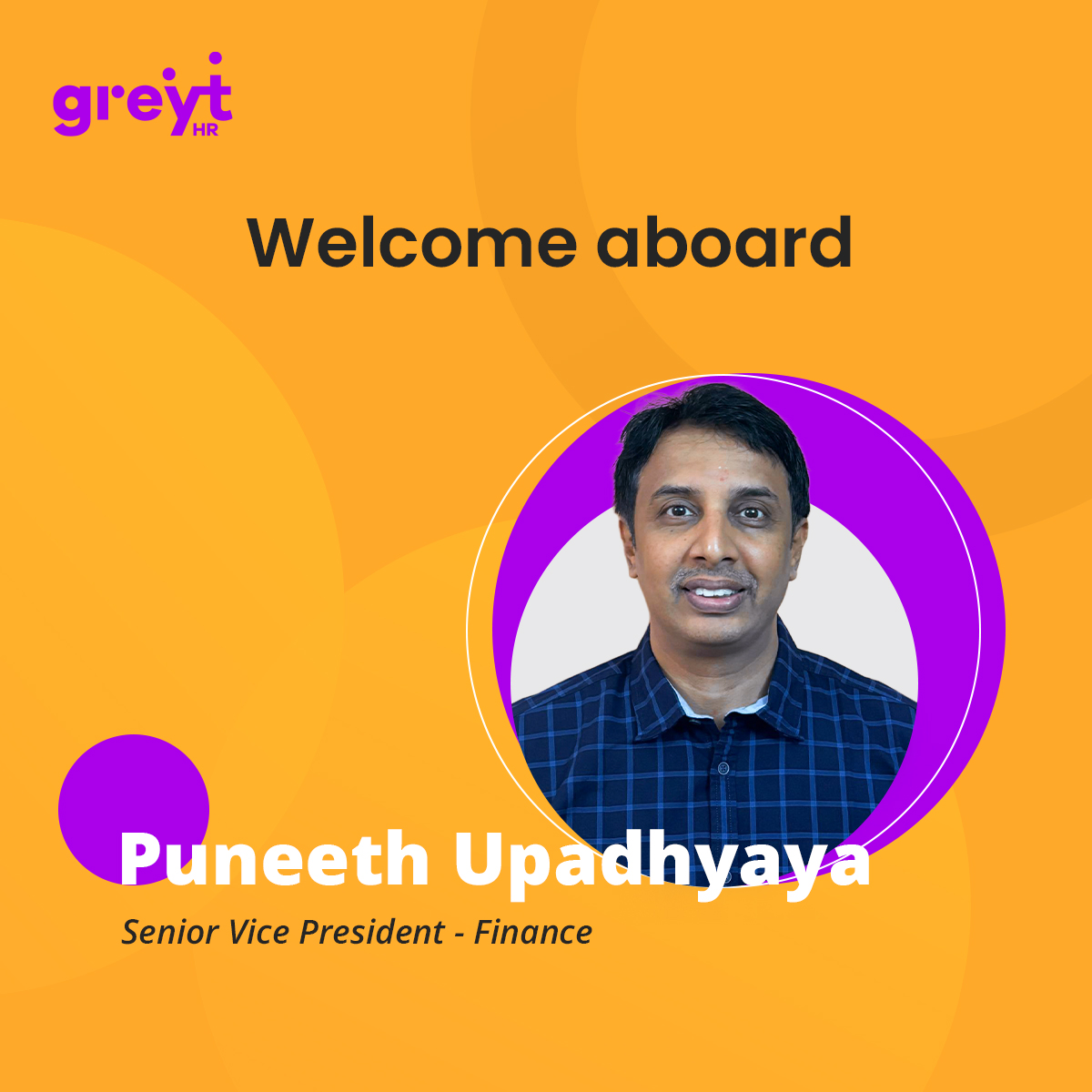 greythr2's tweet image. Delighted to welcome Puneeth Upadhyaya as our new Senior Vice President – Finance at greytHR! 🤝

We&apos;re excited to have him onboard as we scale new heights! 💜

#greytHR #FinancialExcellence #LeadershipMatters #StrategicFinance #WelcomePuneeth #FinanceLeadership
