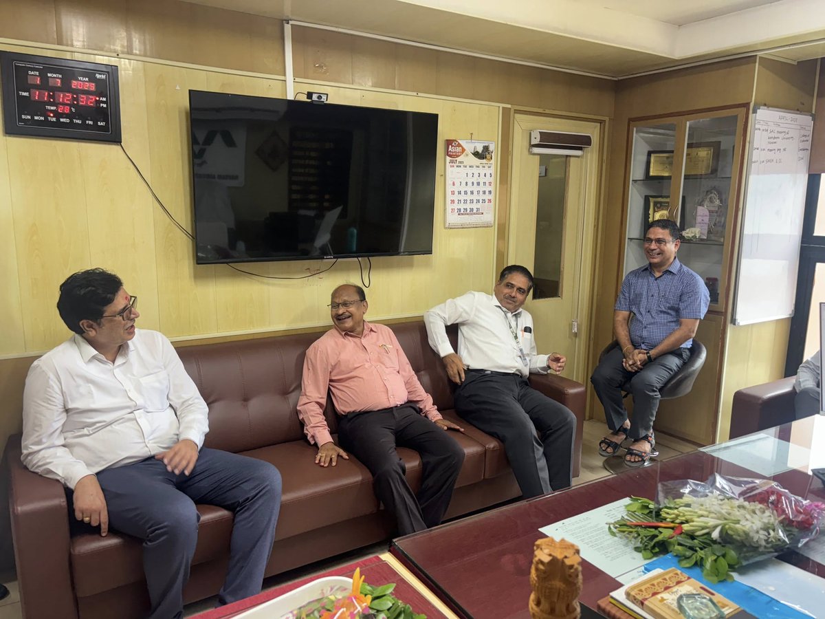Hon'ble Vice-Chancellor Dr. Z. P. Patel congratulates Dr. H.R.Sharma on his appointment as Director of Extension Education and formally inducted him into the office on July 01, 2025.
