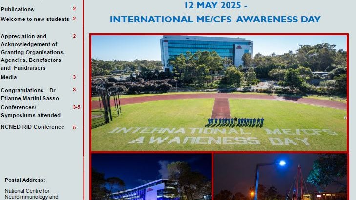 NCNEDResearch's tweet image. June Newsletter
The NCNED is pleased to release the latest edition of our newsletter (please see below). #MECFS, #longcovidpatients. #griffithhealth, #MEAction, #megroupaustralia, #GriffithUniversity, #pwlc