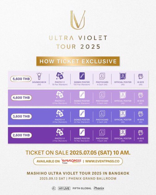 ✅ Tình trạng vé: Vẫn còn ✅
Vé cho MASHIHO ULTRA VIOLET TOUR 2025 IN BANGKOK vẫn còn! 💜
📍 Có tại: ticket.eventpass.co
#ULTRAVIOLETTOUR2025INBKK #MASHIHO #マシホ #MASHIHO_CLOVERS #MASHIHOINBKK #CLOVERS #มาชิโฮะ #UVツアー #HYLIVE #FIFTHGLOBAL