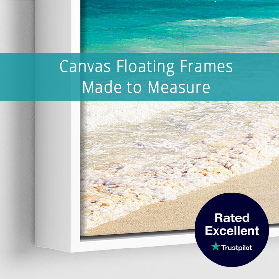 Our canvas tray frames are designed to have a 5mm shadow gap between the #canvas and the frame, this gives the impression that the canvas is floating inside the frame: picturegalleryuk.com/canvas-floatin… #canvastrayframes #canvasfloaterframes #canvasfloatingframes #canvasartwork