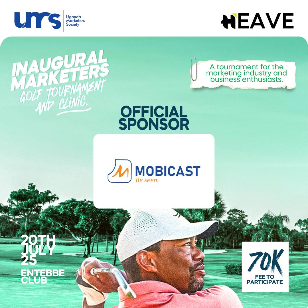 MobicastMedia's tweet image. We’re proud to partner with @UMS_Marketer for the Inaugural Marketers Golf Tournament & Clinic⛳️ — happening 20th July, 2025 at Entebbe Club!
Join us for a day of networking, insight, and a swing at greatness! 🏌️♂️
#BeSeen #MobicastUG #UMS.