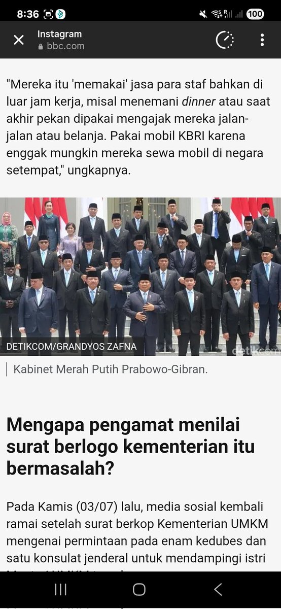 Indonesian diplomats abroad have a tough job: representing 🇲🇨 interests and accompanying the wives and children of Indonesian officials on holiday

I have my own personal story of this, but I prefer not to speak. If I speak I'm in big trouble
bbc.com/indonesia/arti…