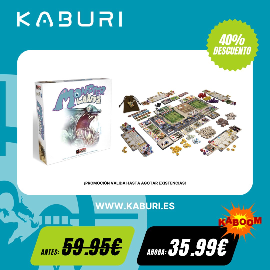 💥KABOOM💥
     
¡Oferta especial hasta agotar existencias! (07/07/2025)   
     
Monster Lands al 40% de descuento!

kaburi.es/monster-lands.…