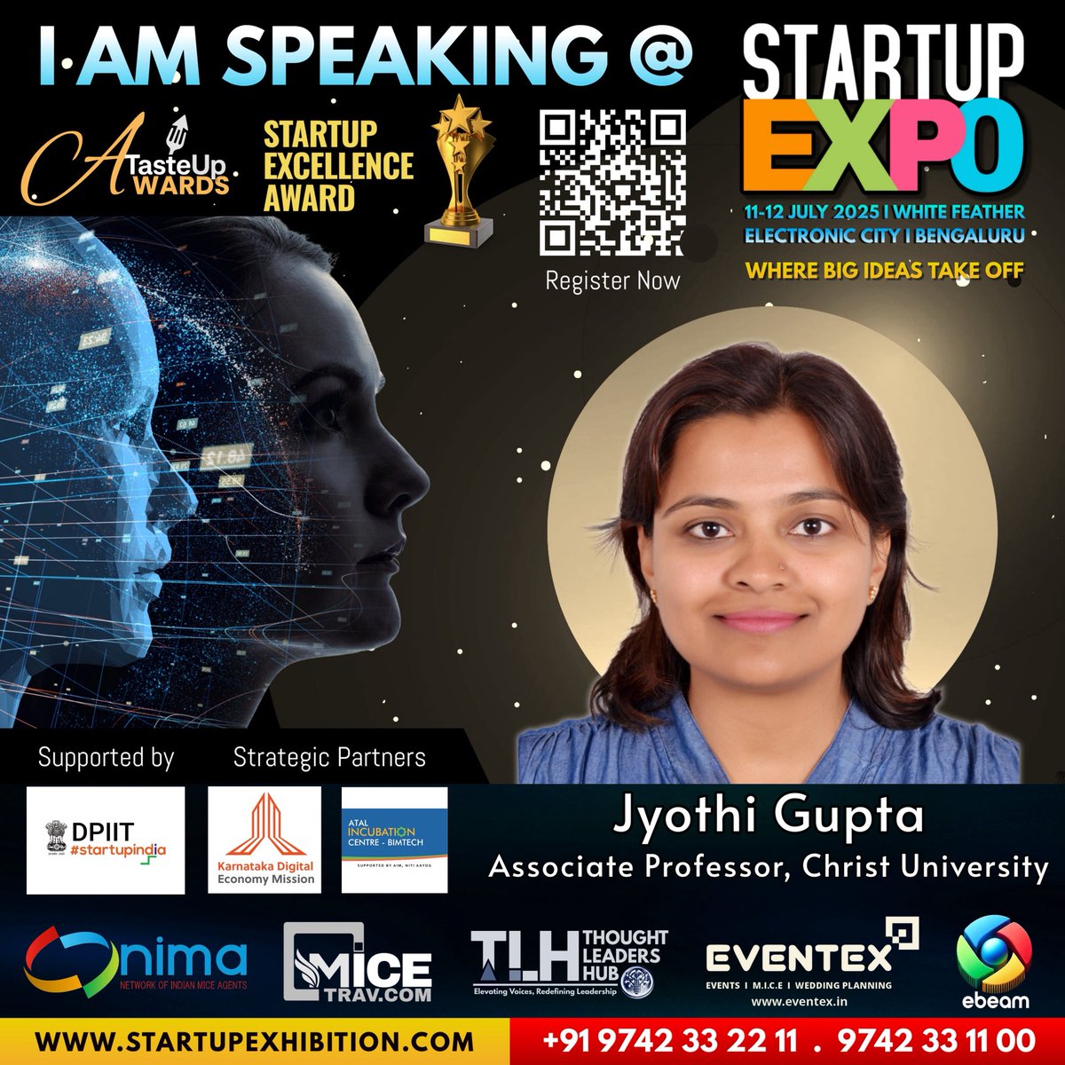 JyothiGupta's tweet image. I’m Speaking at Startup Expo  @Startup Expo (linkedin.com/company/startu…) 
#StartupExpo2025 #WhereBigIdeasTakeOff @anuptarafdar 
Thanks so much for making be part of this exciting journey! 🚀 @startupindia 
@eventexco @MiceChat @inspiredhustleu @LeadershipNGA