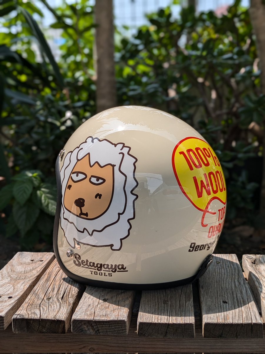 □100%WOOL君 オリジナル ジェットヘルメット / 世田谷ベース