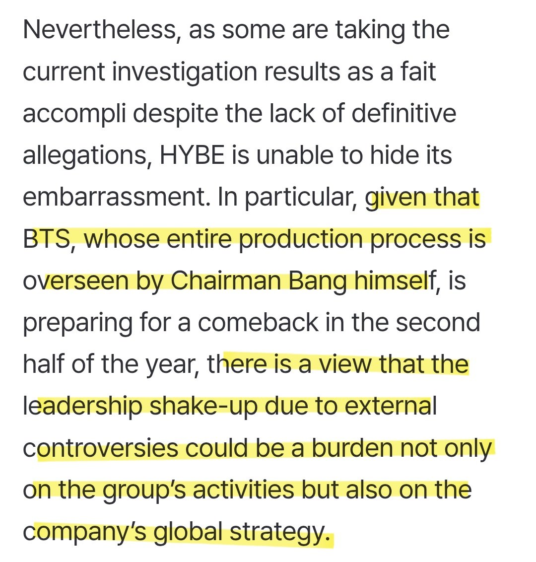 breadjeanz_'s tweet photo. so an audit over unproven takeover claims just before newjeans cb, changing the entire board and even firing the ceo is fine. but now that bsh is under police and FSS investigation for ₩400b fraud, we’re supposed to overlook it for the sake of kpop? wtf is this dickriding https://t.co/MPuLZMxzPL