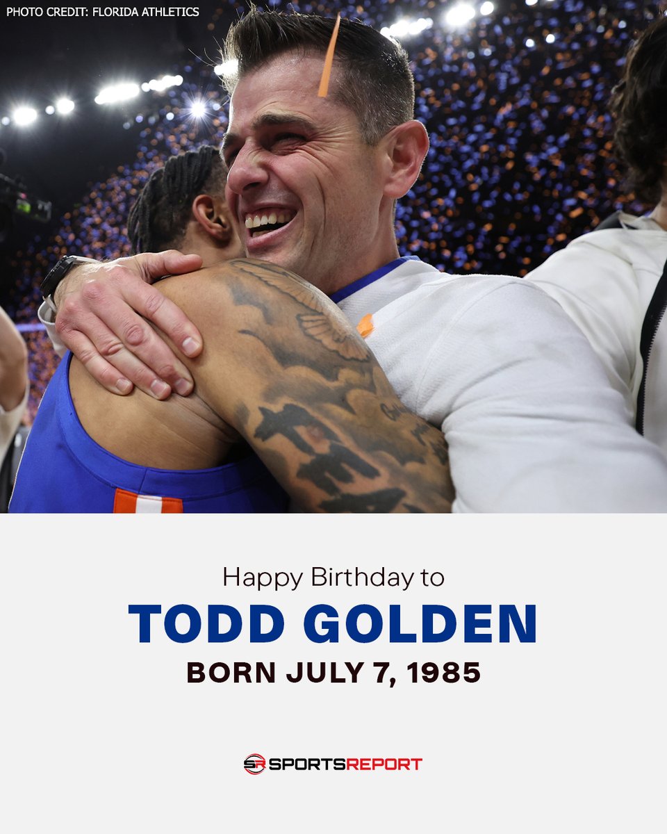 SRFloridaGators's tweet image. Happy Birthday to Florida Head Basketball Coach, Todd Golden! @CoachToddGolden