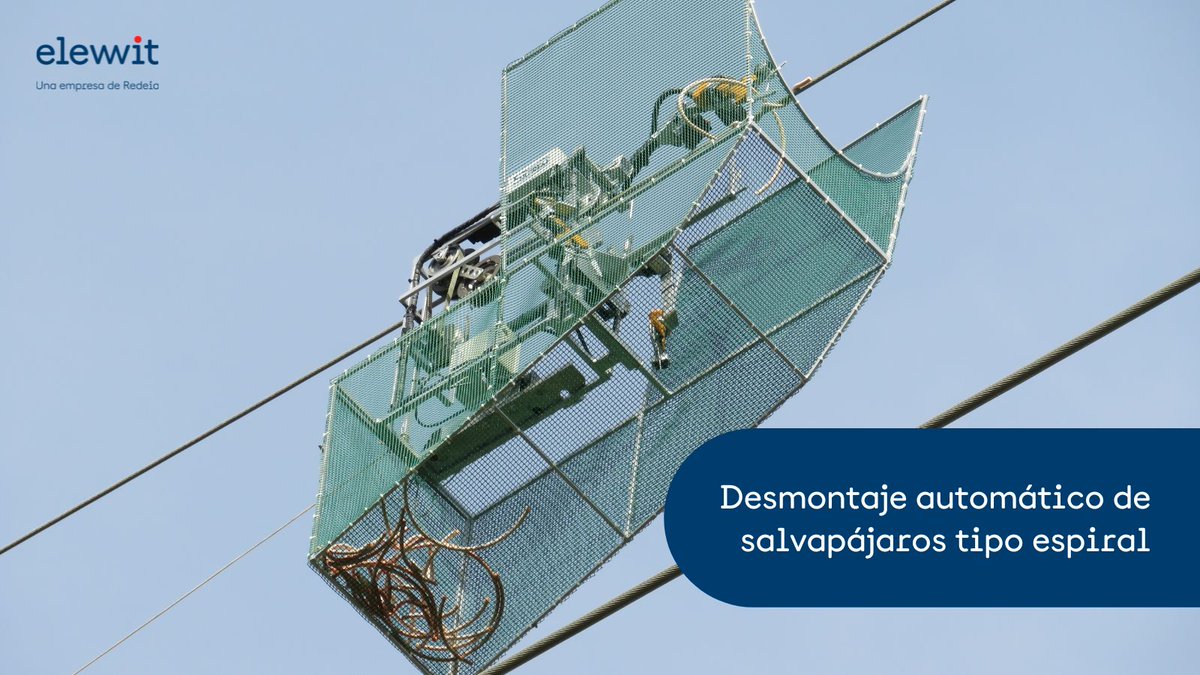 Elewit (@elewitventures) on Twitter photo 🛠️ ¿Cómo proteger a la avifauna sin comprometer la seguridad de quienes mantienen nuestras infraestructuras?
Junto a <a href="/RedElectricaREE/">Red Eléctrica</a> y SAPREM hemos desarrollado y probado un sistema semiautomático para desinstalar salvapájaros tipo espiral en líneas eléctricas.
Conoce cómo 🛠️ ¿Cómo proteger a la avifauna sin comprometer la seguridad de quienes mantienen nuestras infraestructuras?
Junto a <a href="/RedElectricaREE/">Red Eléctrica</a> y SAPREM hemos desarrollado y probado un sistema semiautomático para desinstalar salvapájaros tipo espiral en líneas eléctricas.
Conoce cómo