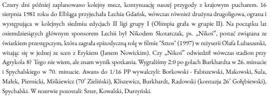 KubaCzyzak's tweet photo. #80lat @ZKSOlimpia
🗓️16.08.1981 – @LechiaGdanskSA w Elblągu, czasy 'Nikosia', Puchar Polski. Olimpia wygrywa.
🗓️19.09.1976 – 7 tys. kibiców Olimpii jedzie pociągami do Gdańska! 22 tys. widzów na Traugutta! 🔥
📘 Fragmenty z książki 'Jestem z Olimpii' (z L. Strembskim) https://t.co/l7cN0apw6H